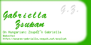 gabriella zsupan business card